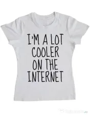 Tricou ADLER dama Cooler on the internet Alb 