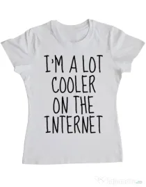 Tricou ADLER dama Cooler on the internet Alb