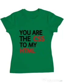 Tricou ADLER dama CSS to HTML Verde mediu