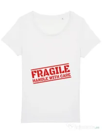 Tricou STANLEY STELLA dama Fragile Alb