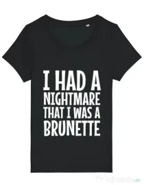 Tricou STANLEY STELLA dama I had a nightmare Brunette Negru