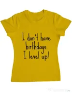 Tricou ADLER dama I level up Galben
