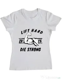 Tricou ADLER dama Lift hard Alb