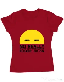 Tricou ADLER dama No really Rosu
