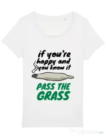 Tricou STANLEY STELLA dama Pass the grass Alb
