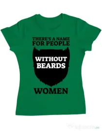 Tricou ADLER dama People without beards Verde mediu