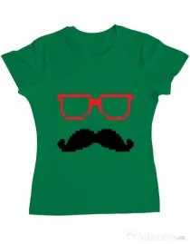 Tricou ADLER dama Pixel mask Verde mediu