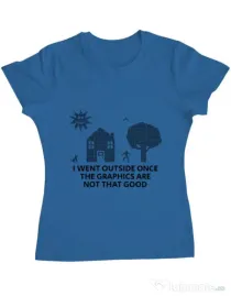 Tricou ADLER dama Reality graphics Albastru azuriu