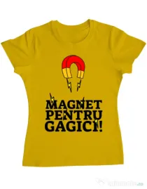 Tricou ADLER dama Magnet pentru gagici Galben