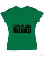 Tricou ADLER dama I like my bike Verde mediu