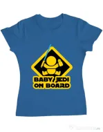 Tricou ADLER dama Baby Jedi Albastru azuriu