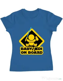 Tricou ADLER dama Baby Jedi Albastru azuriu