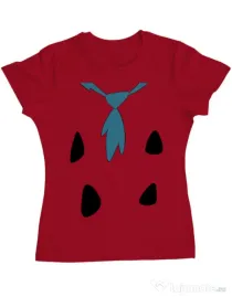Tricou ADLER dama Flinstone costume Rosu