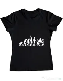 Tricou ADLER dama Drummer evolution Negru