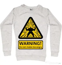 Bluza ADLER dama Do not make me angry Migdala melanj