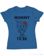 Tricou ADLER dama Mummy to be girl Albastru azuriu
