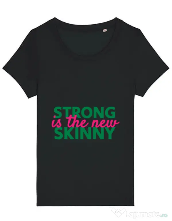 Tricou STANLEY STELLA dama Strong is the new skinny Negru
