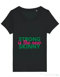 Tricou STANLEY STELLA dama Strong is the new skinny Negru