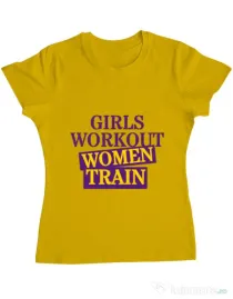 Tricou ADLER dama Women train Galben