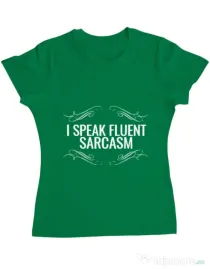 Tricou ADLER dama Sarcasm Verde mediu