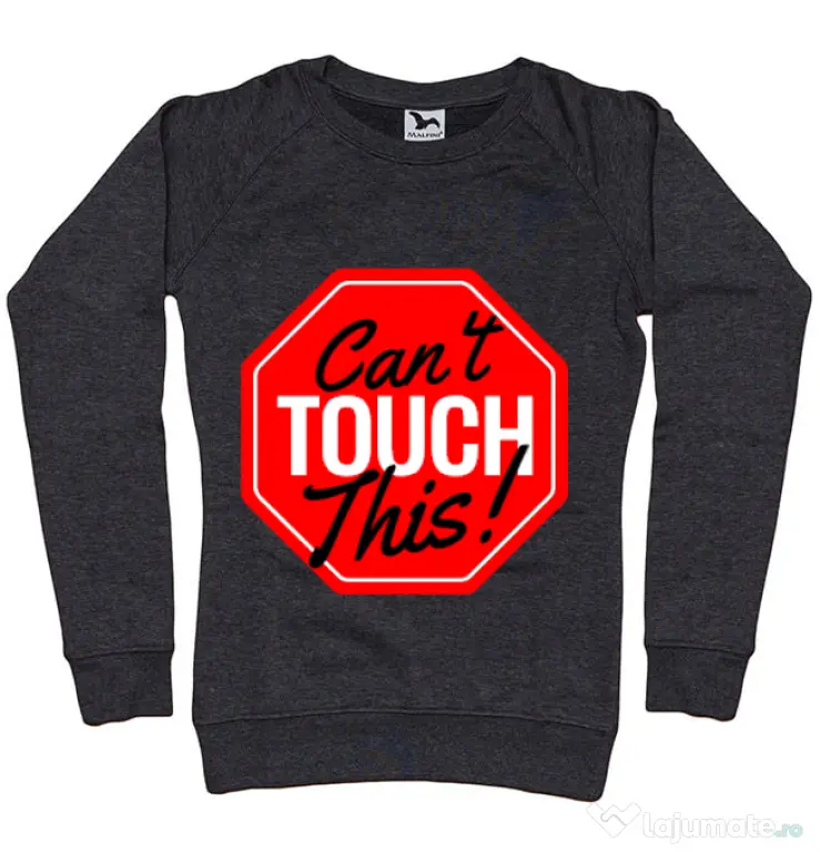 Bluza ADLER dama Can’t touch this Negru melanj