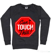 Bluza ADLER dama Can’t touch this Negru melanj