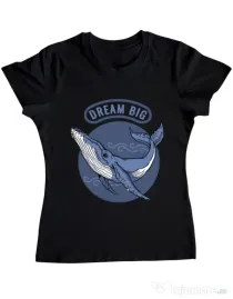 Tricou ADLER dama Dream big Negru