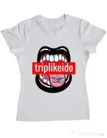 Tricou ADLER dama Trip like I do Alb