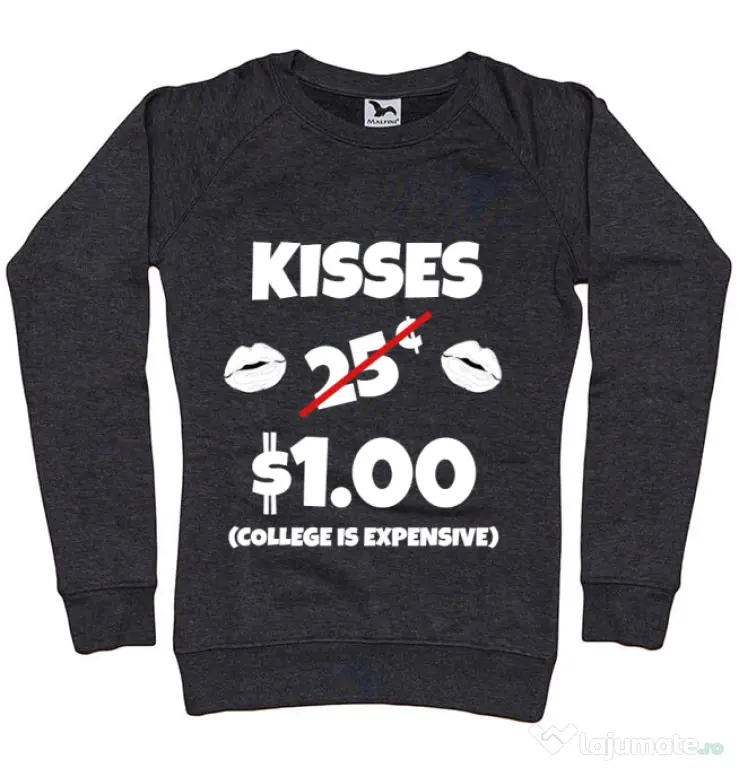 Bluza ADLER dama College is expensive Negru melanj