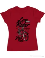 Tricou ADLER dama Lowrider Rosu
