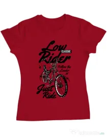 Tricou ADLER dama Lowrider Rosu