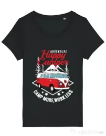 Tricou STANLEY STELLA dama Happy Negru