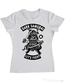 Tricou ADLER dama Dark samurai Alb
