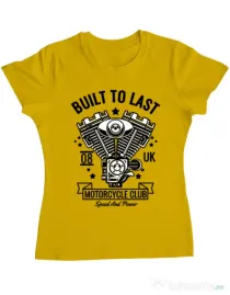 Tricou ADLER dama Built to last Galben