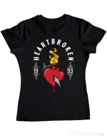 Tricou ADLER dama Heartbroken Negru