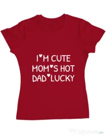 Tricou ADLER dama I’m cute Rosu