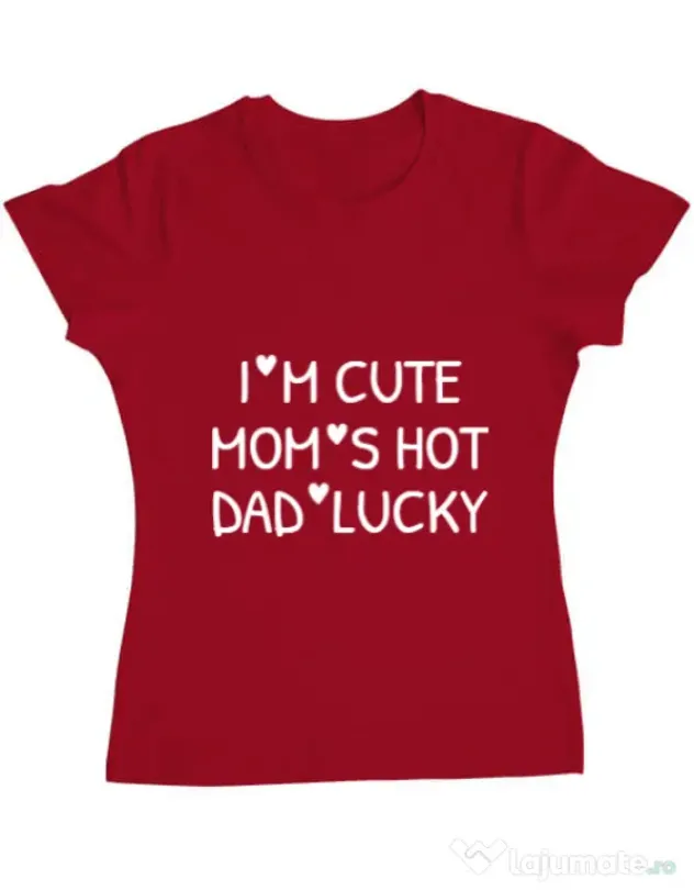 Tricou ADLER dama I’m cute Rosu