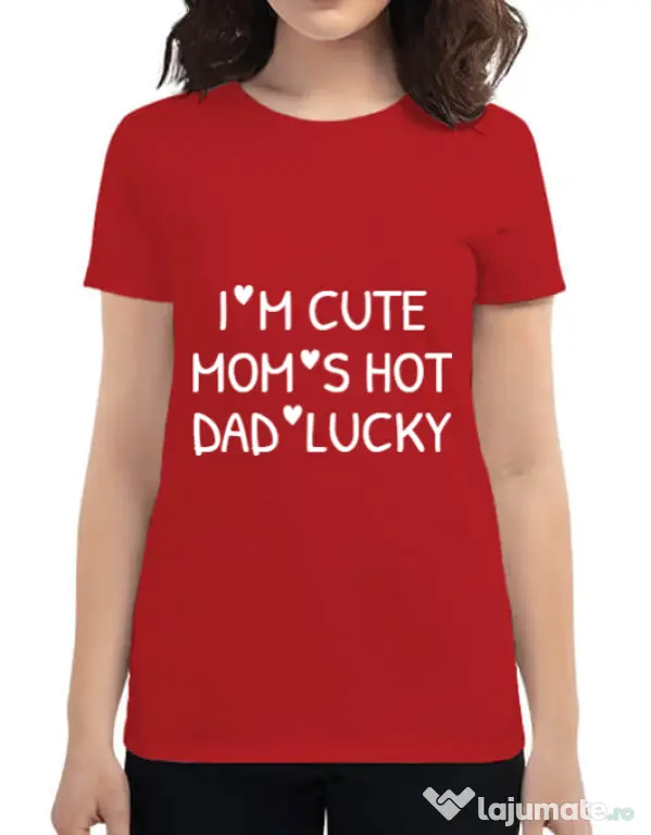 Tricou ADLER dama I’m cute Rosu