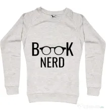 Bluza ADLER dama Book nerd Migdala melanj