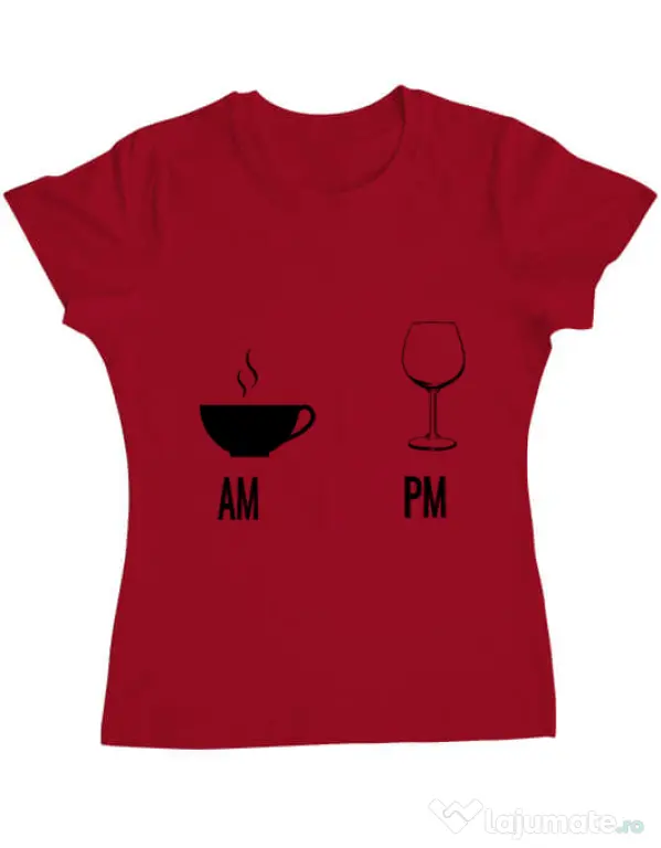 Tricou ADLER dama My days Rosu