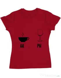 Tricou ADLER dama My days Rosu