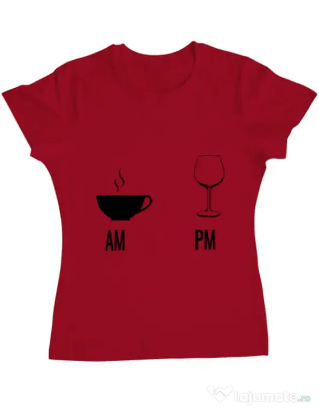 Tricou ADLER dama My days Rosu