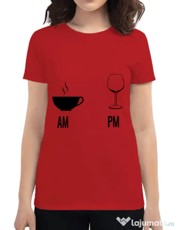 Tricou ADLER dama My days Rosu
