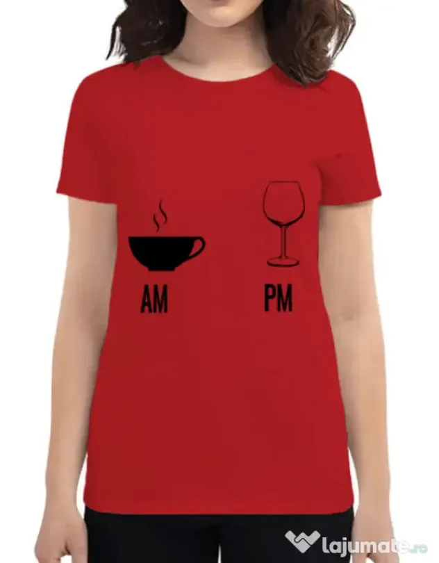 Tricou ADLER dama My days Rosu
