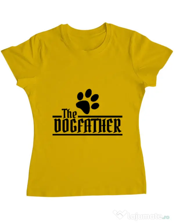 Tricou ADLER dama The dogfather Galben