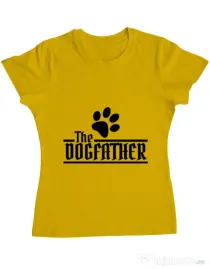 Tricou ADLER dama The dogfather Galben