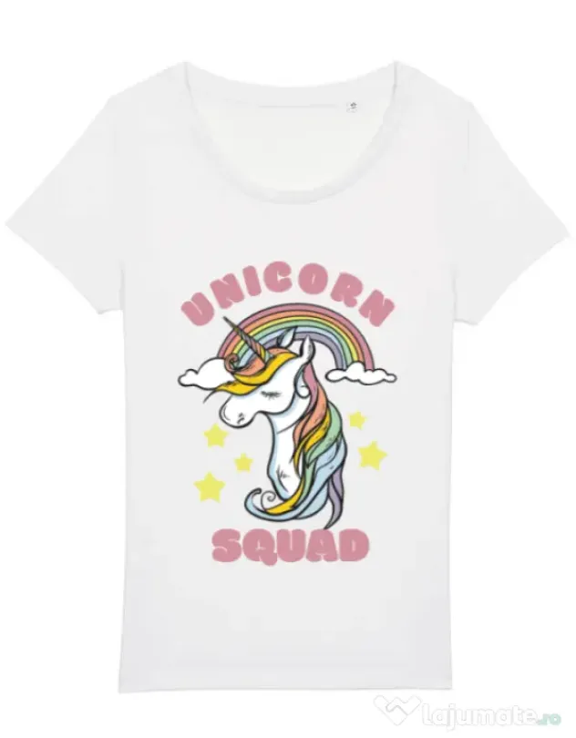 Tricou STANLEY STELLA dama Unicorn squad Alb