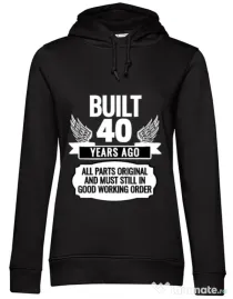 Hoodie dama cu gluga Original parts Negru