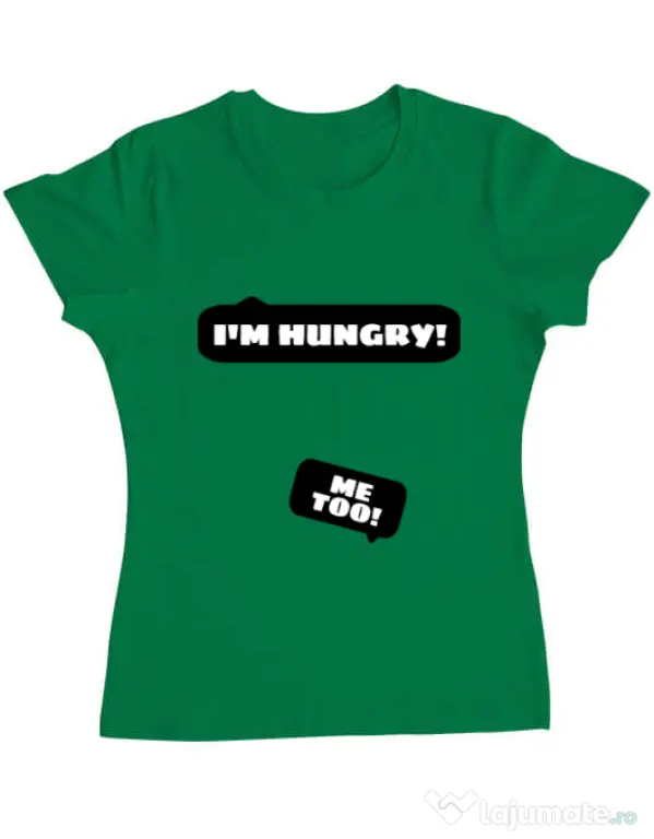 Tricou ADLER dama Hungry Mommy Verde mediu