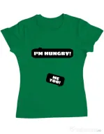 Tricou ADLER dama Hungry Mommy Verde mediu